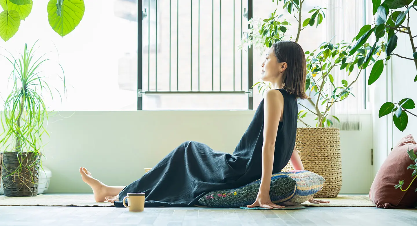 リラックスする女性